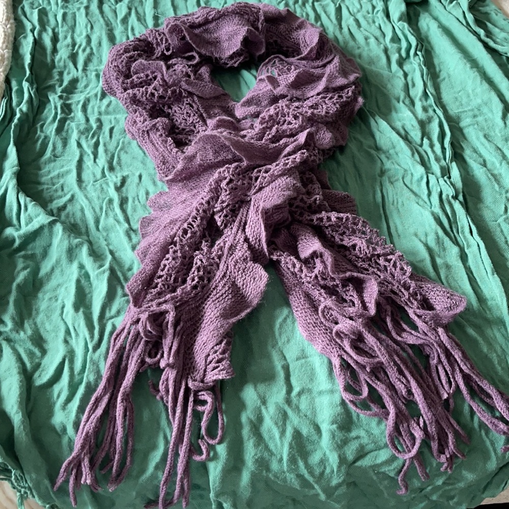 Super Stretchy Purple Scarf